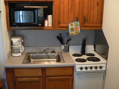 Full Kitchen With Big Fridge